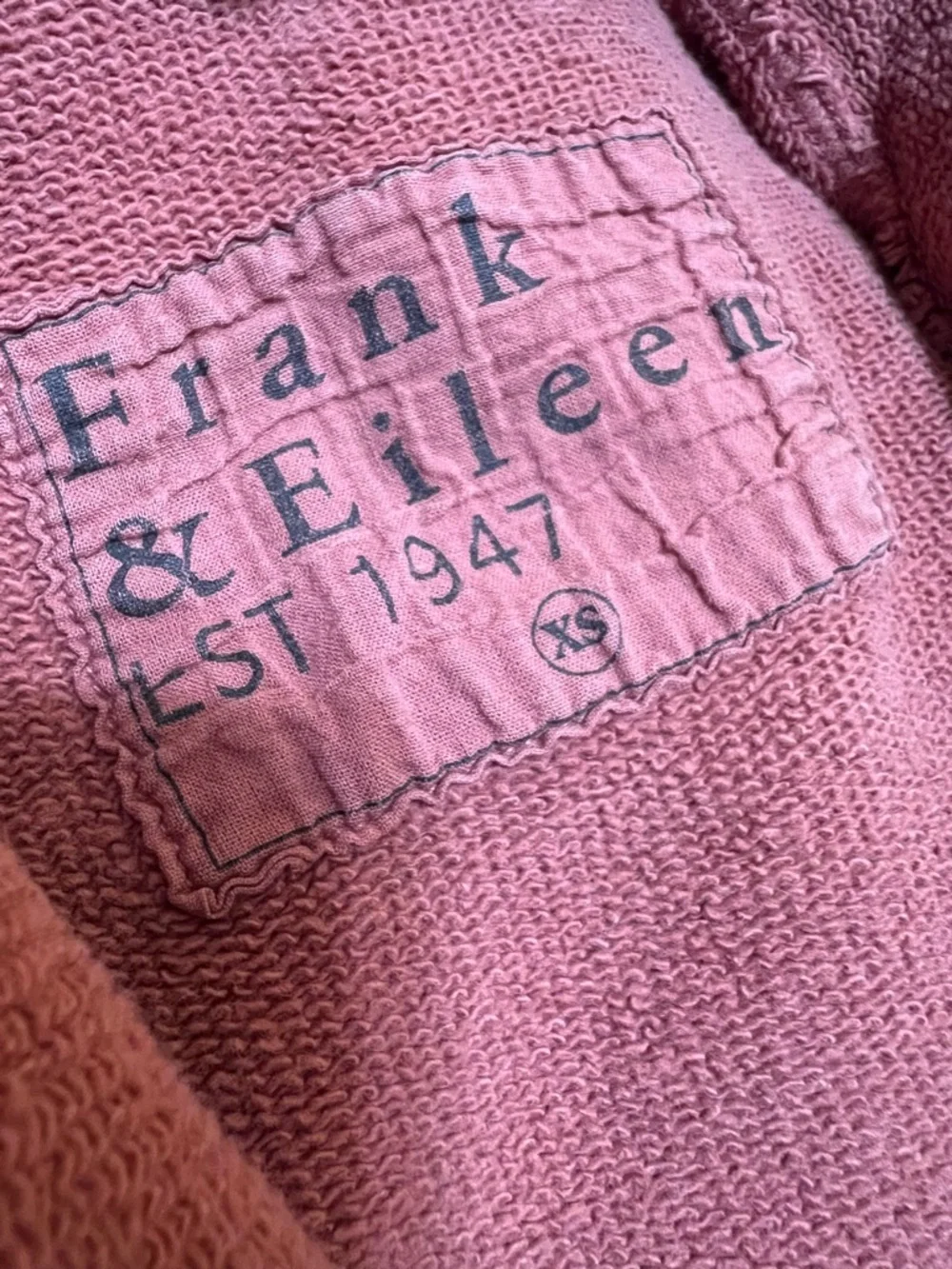 Frank & Eileen Tee Lab Kane Capelet Hoodie XS Spice Cotton Sweatshirt - Picture 6 of 7